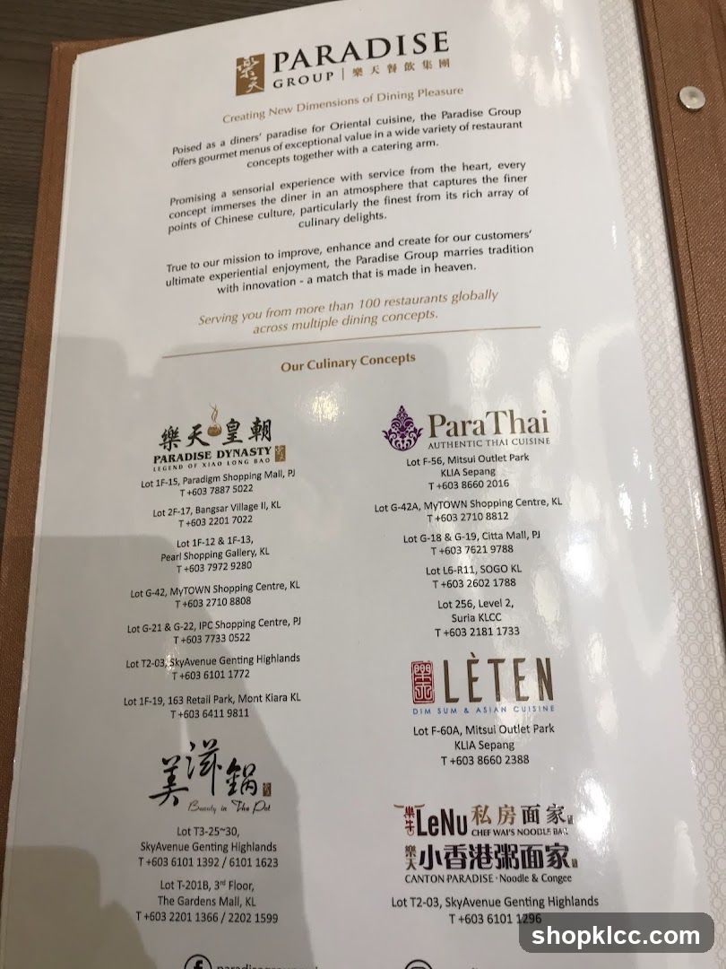 Our Culinary Concepts