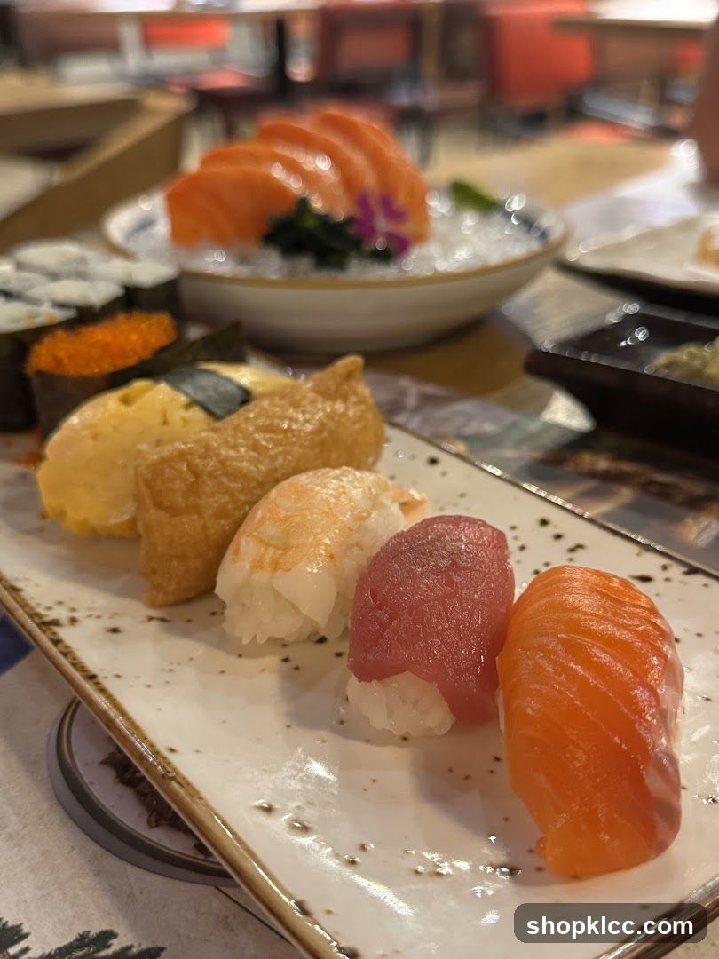 Assortment of Sushi and Sashimi