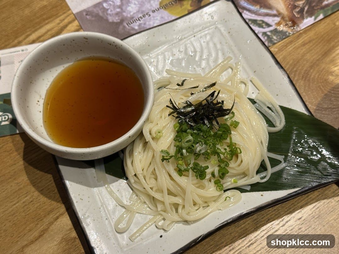 Udon Noodles with Dipping Sauce