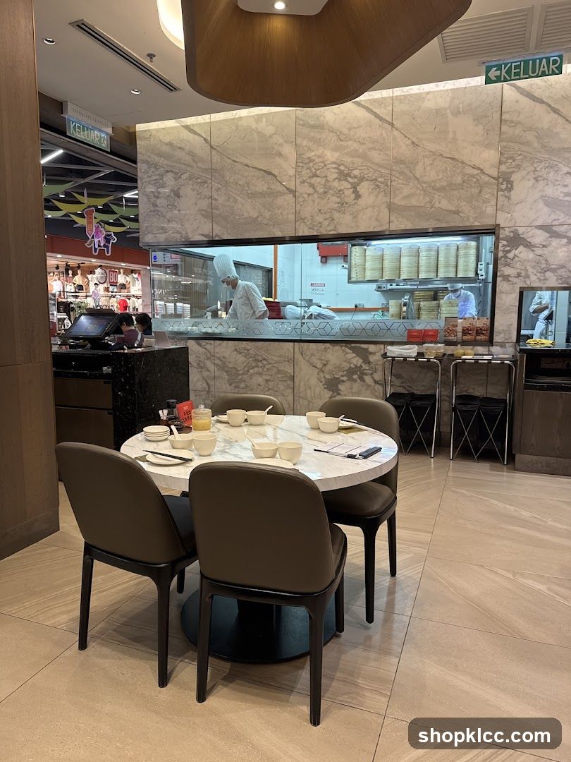 Restaurant Dining Area with Open Kitchen