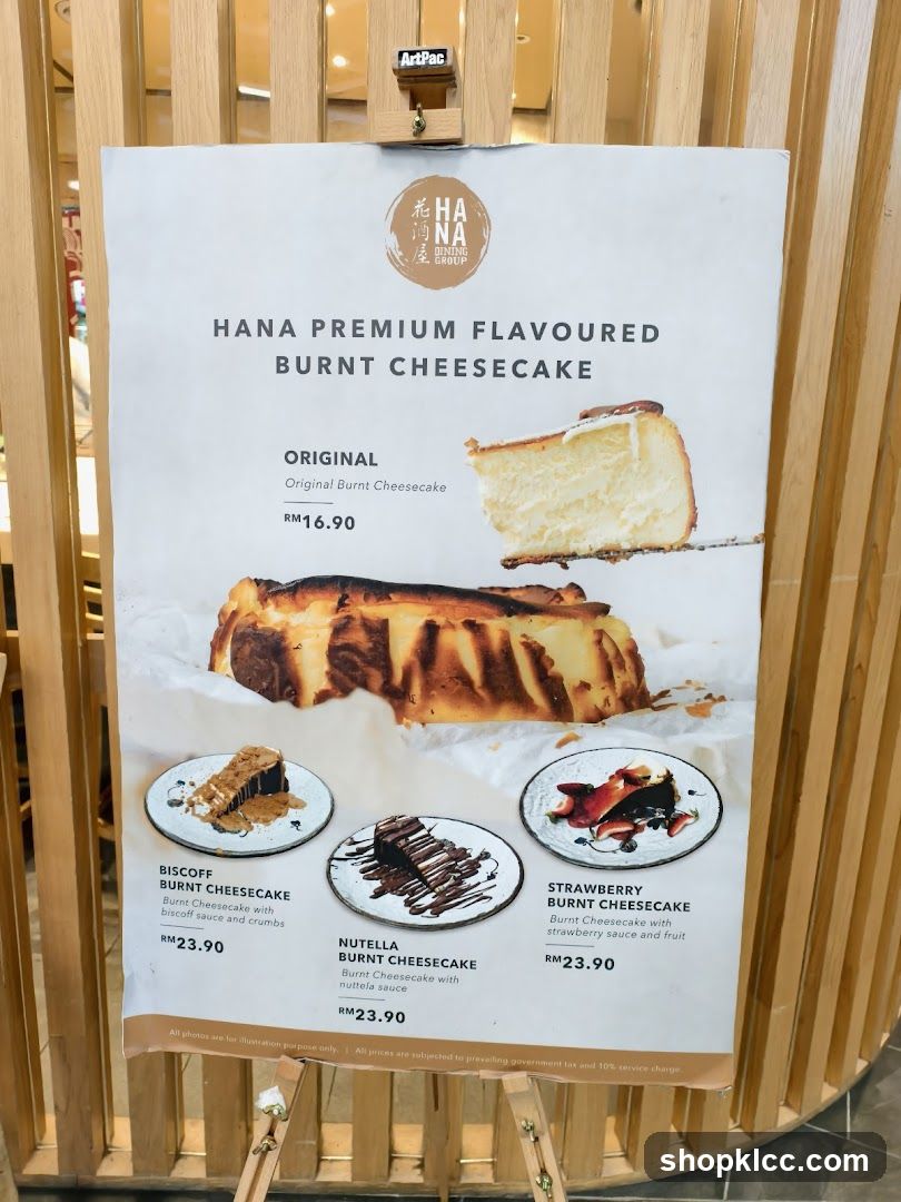 HANA PREMIUM FLAVOURED BURNT CHEESECAKE