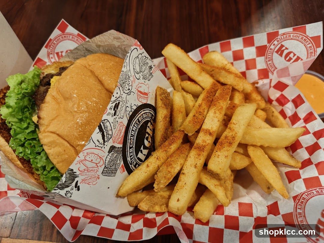 Burger and Fries