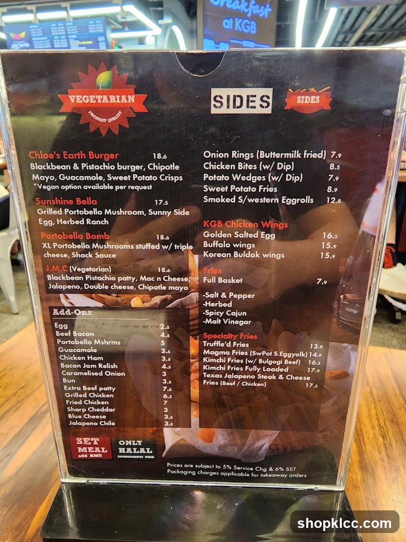 Vegetarian Menu