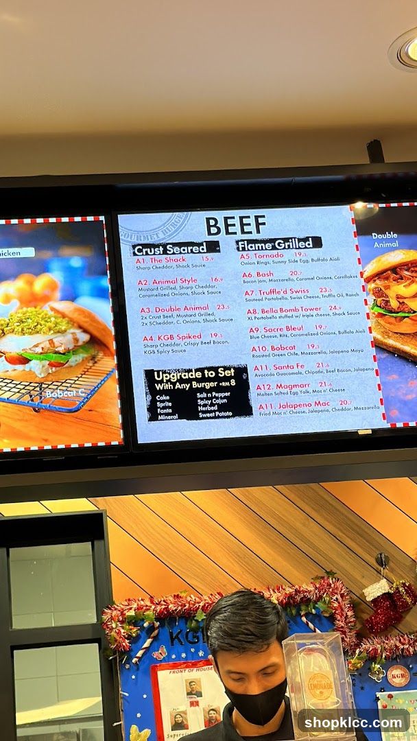BEEF Menu