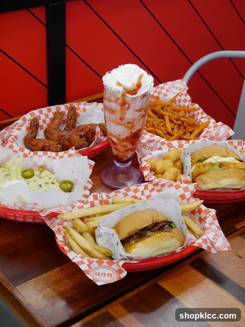 Burgers, Wings, and Fries