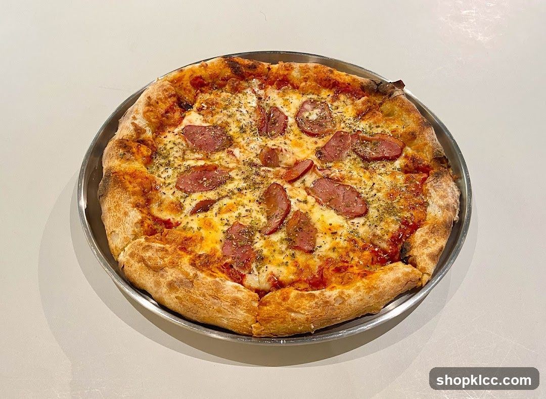 Pizza with Sliced Sausage