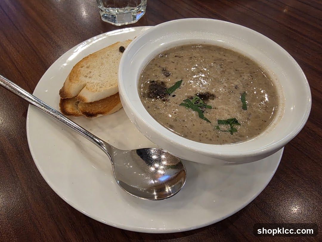 Mushroom Soup with Toast