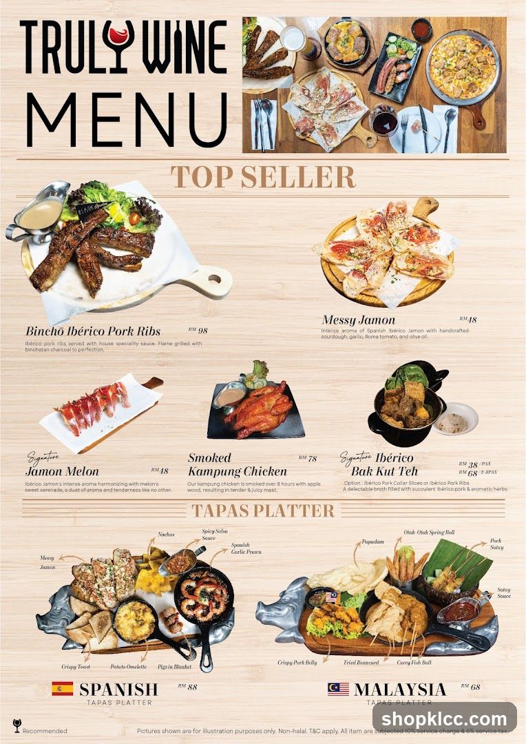 TRULY WINE MENU TOP SELLER