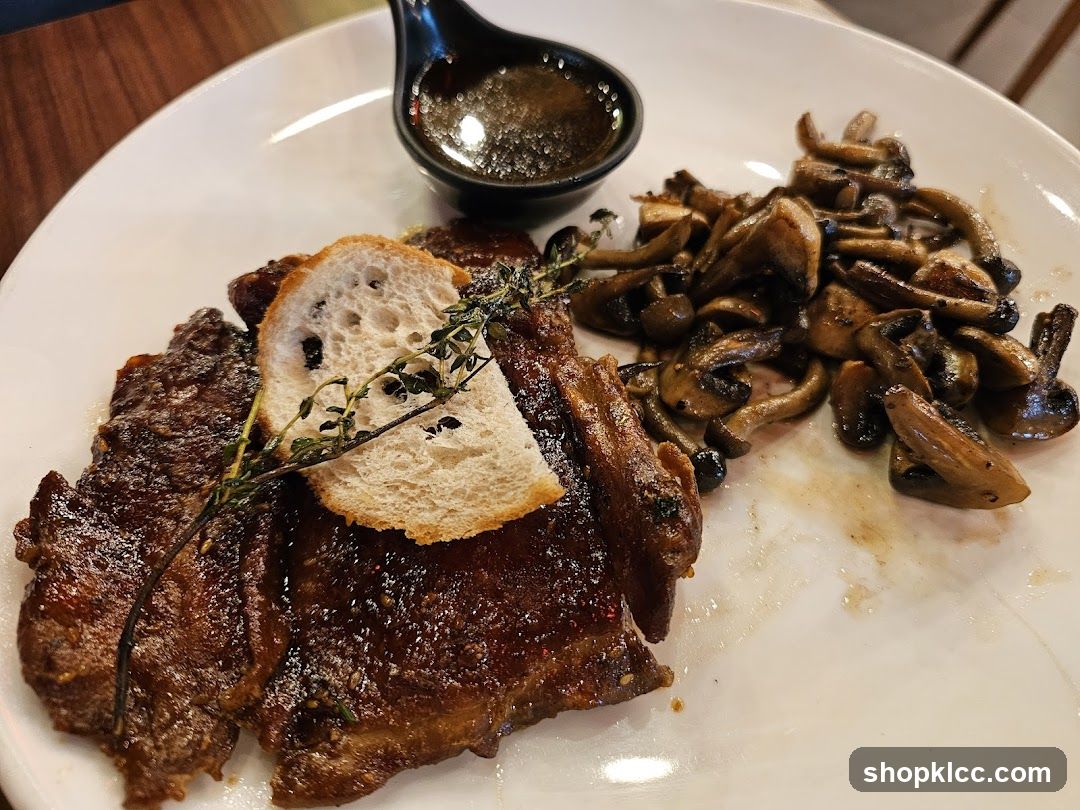 Steak with Mushrooms