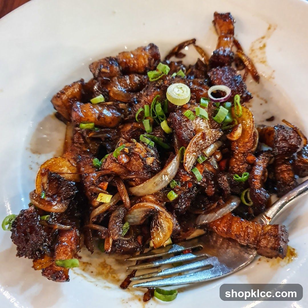 Stir-fried Pork Belly with Onions