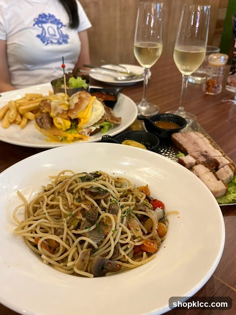 Diners Enjoying a Meal