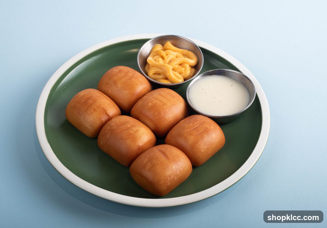 Fried Mantou Buns with Condensed Milk and Cheese Dip