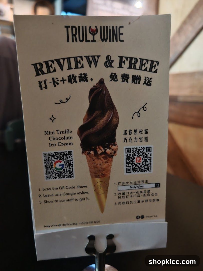 Review and Free Ice Cream Promotion