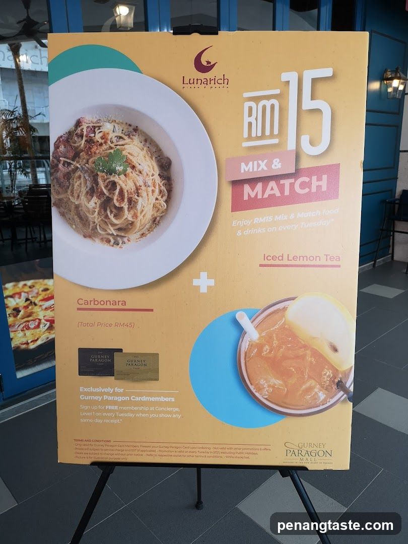 Lunarich Pizza & Pasta Mix & Match Promotion