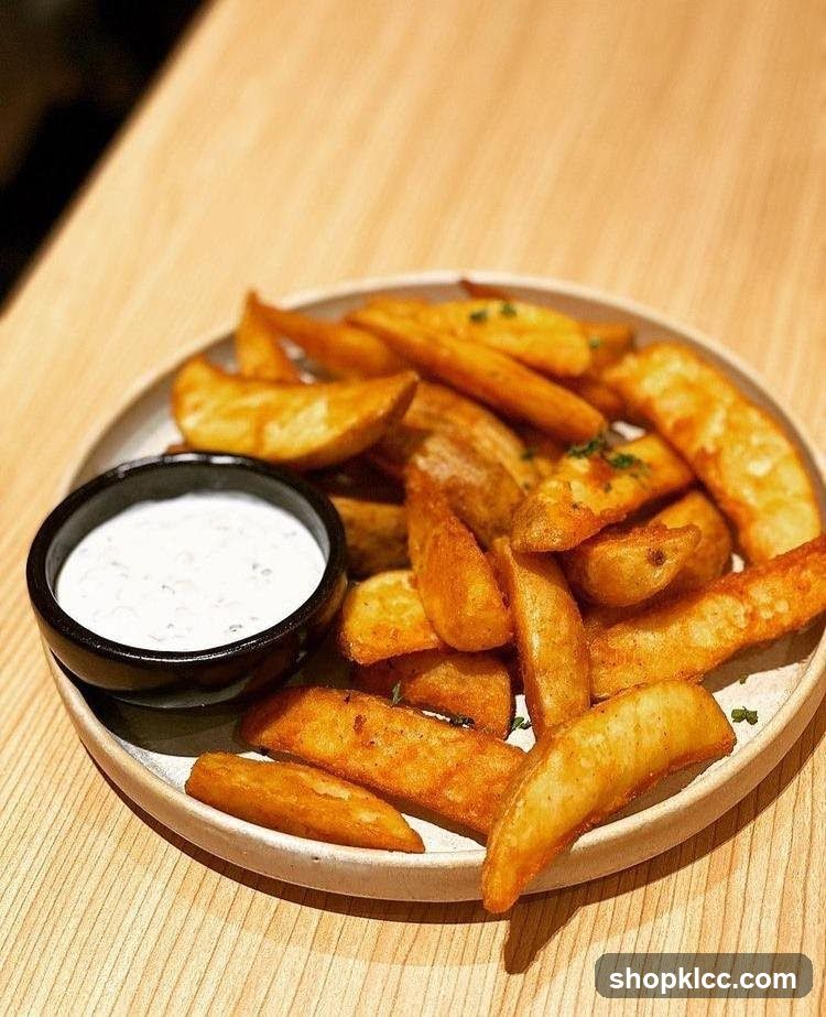 Potato Wedges with Dip