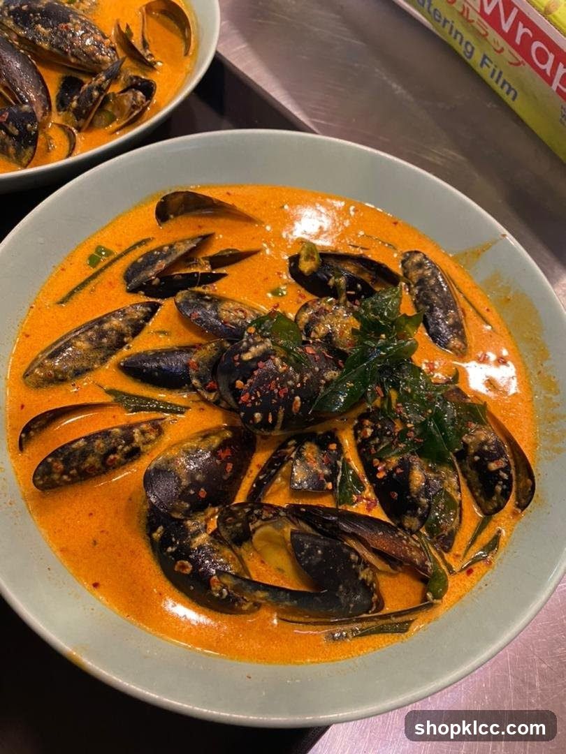 Mussels in Curry Sauce