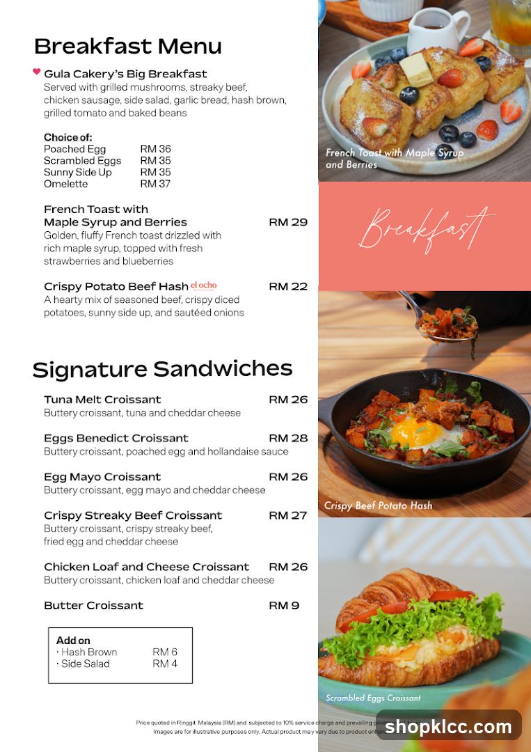 Breakfast Menu