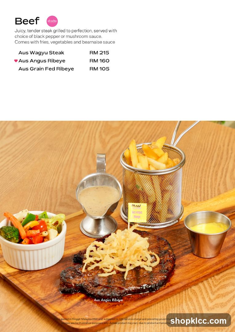 Beef Menu