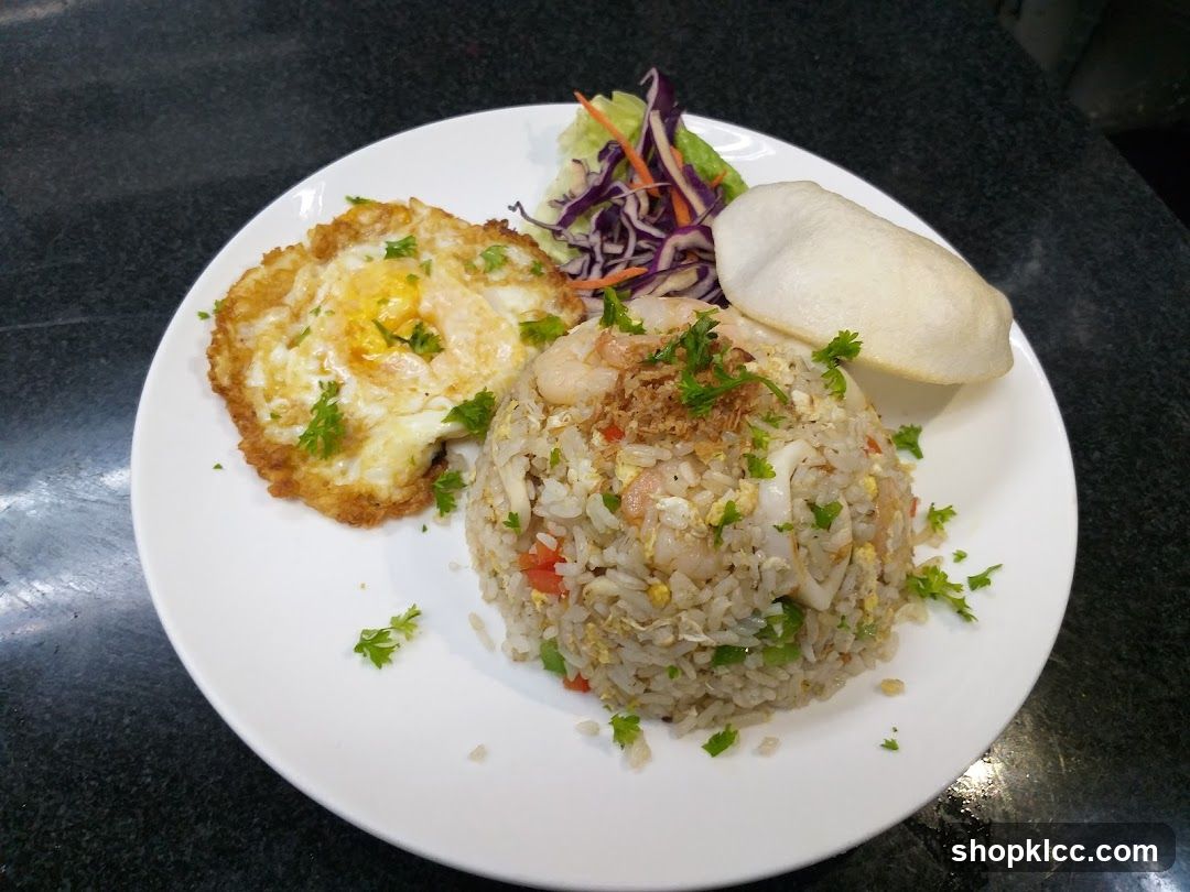 Fried Rice with Egg and Prawns