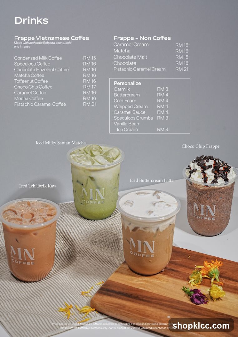 Drinks Menu