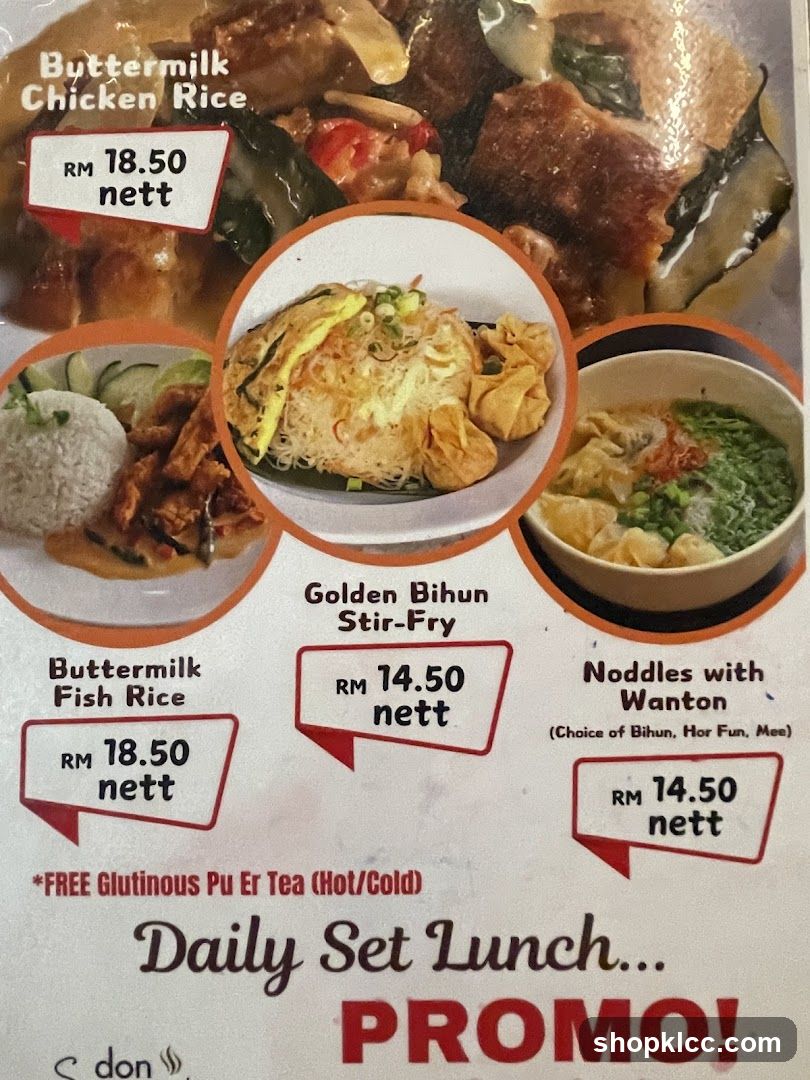 Daily Set Lunch Promo