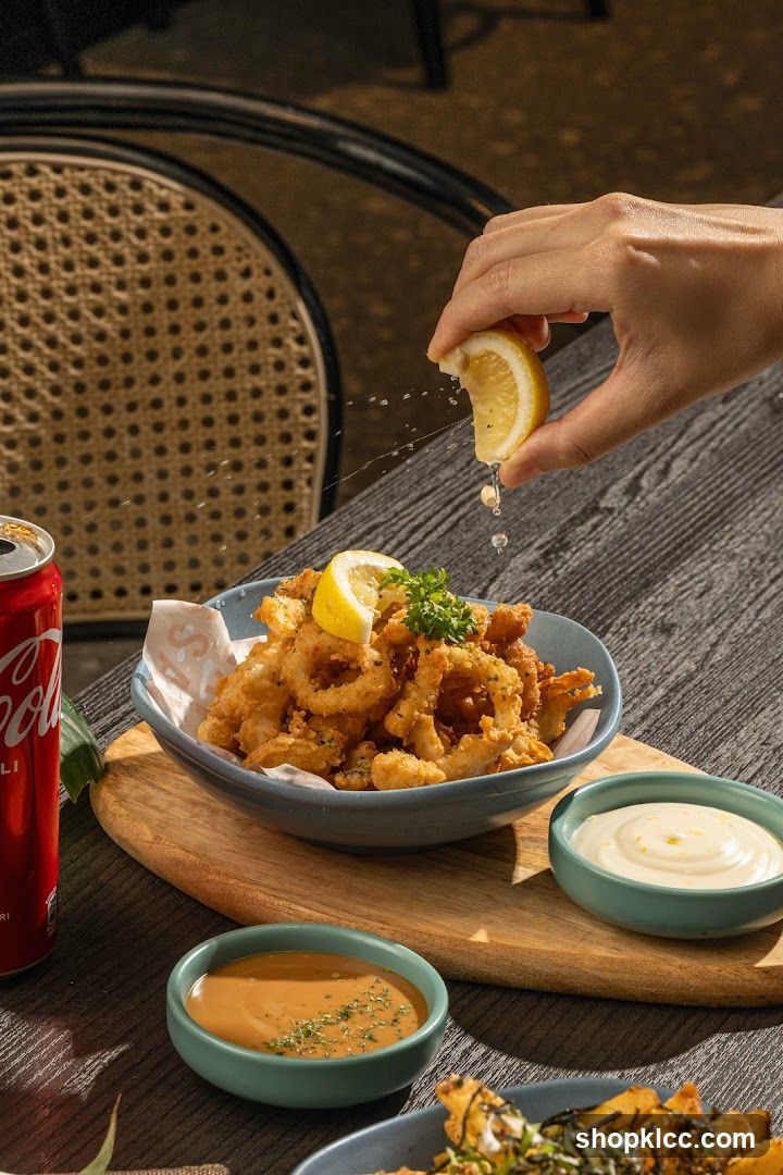 Fried Calamari with Dips