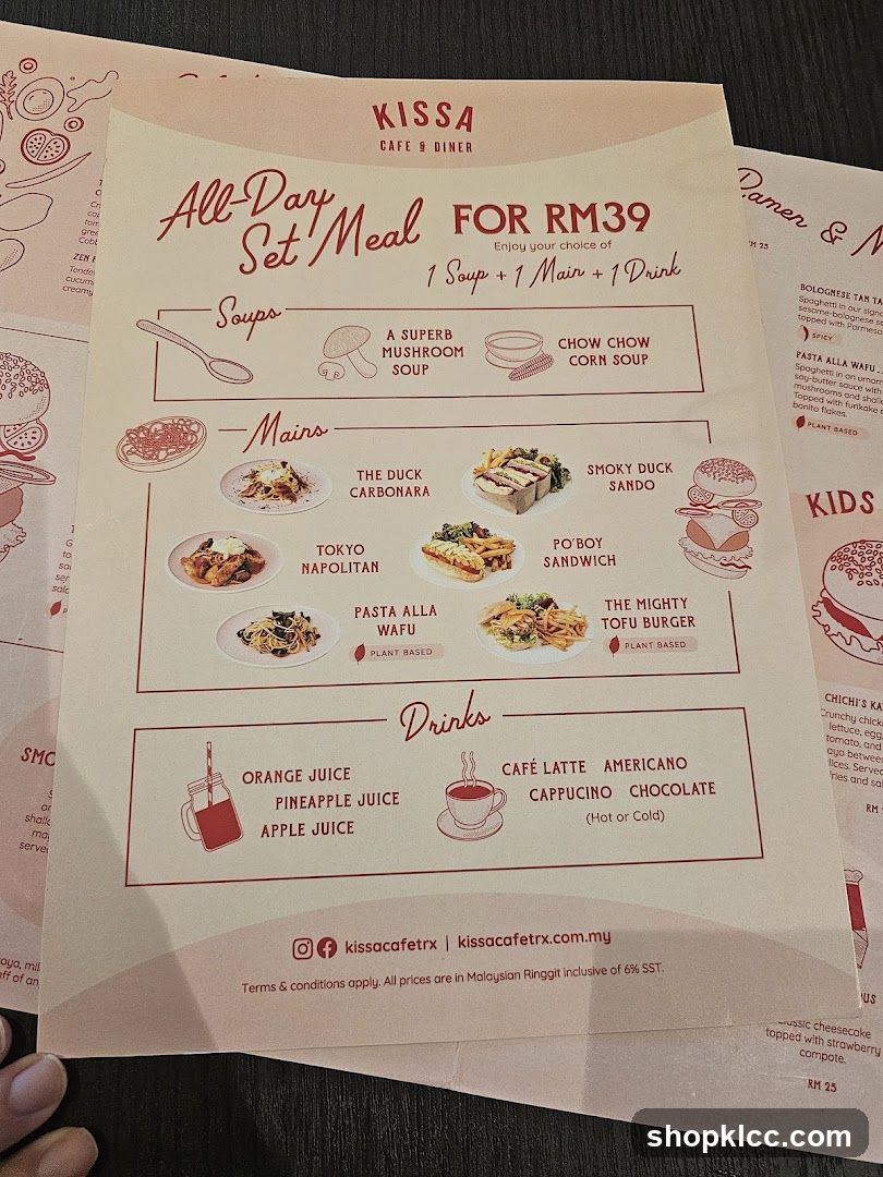 KISSA CAFE & DINER All-Day Set Meal