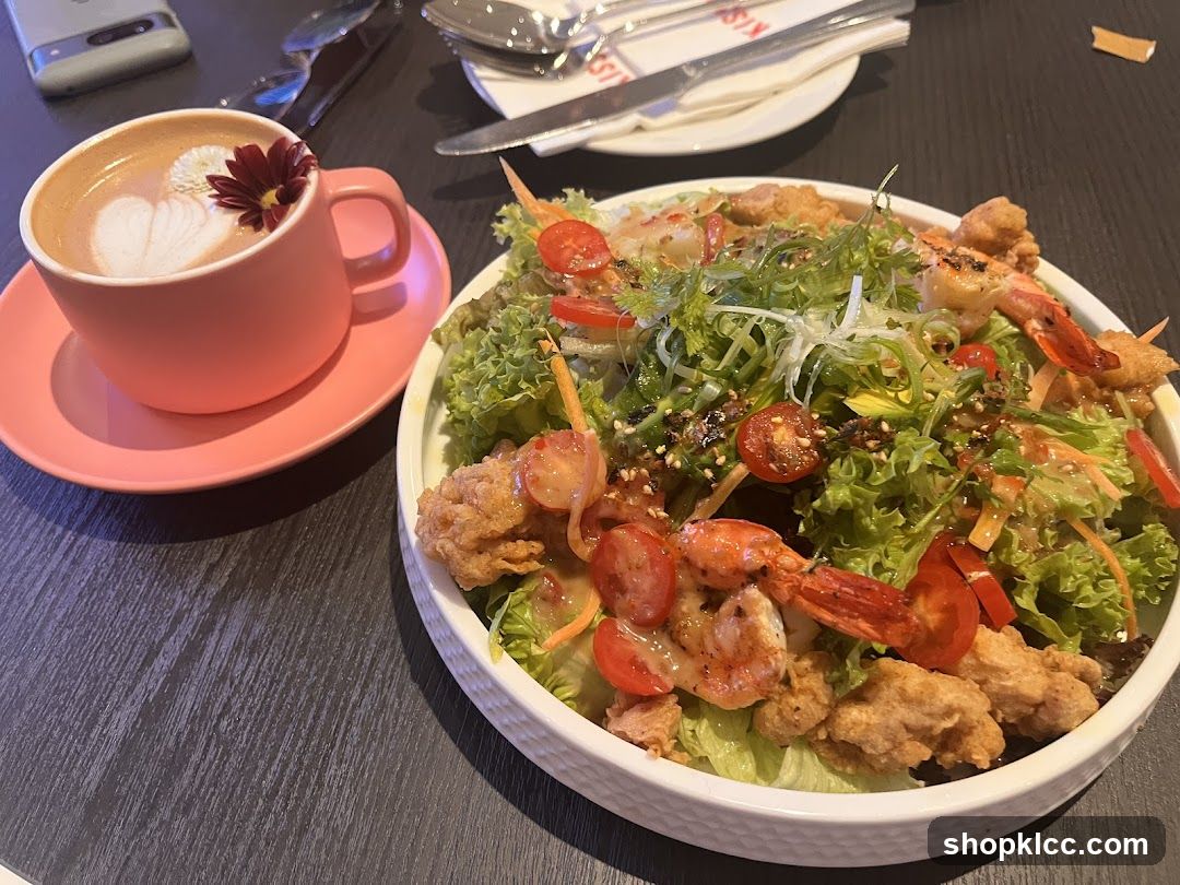 Shrimp Salad and Coffee