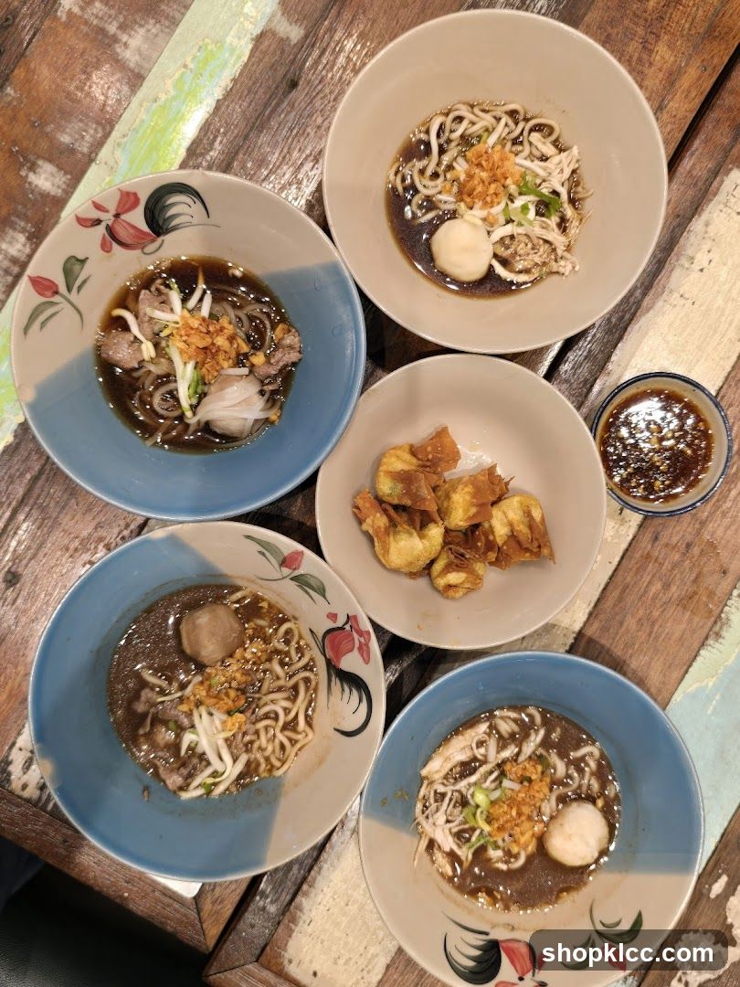 Noodle Bowls and Fried Wontons