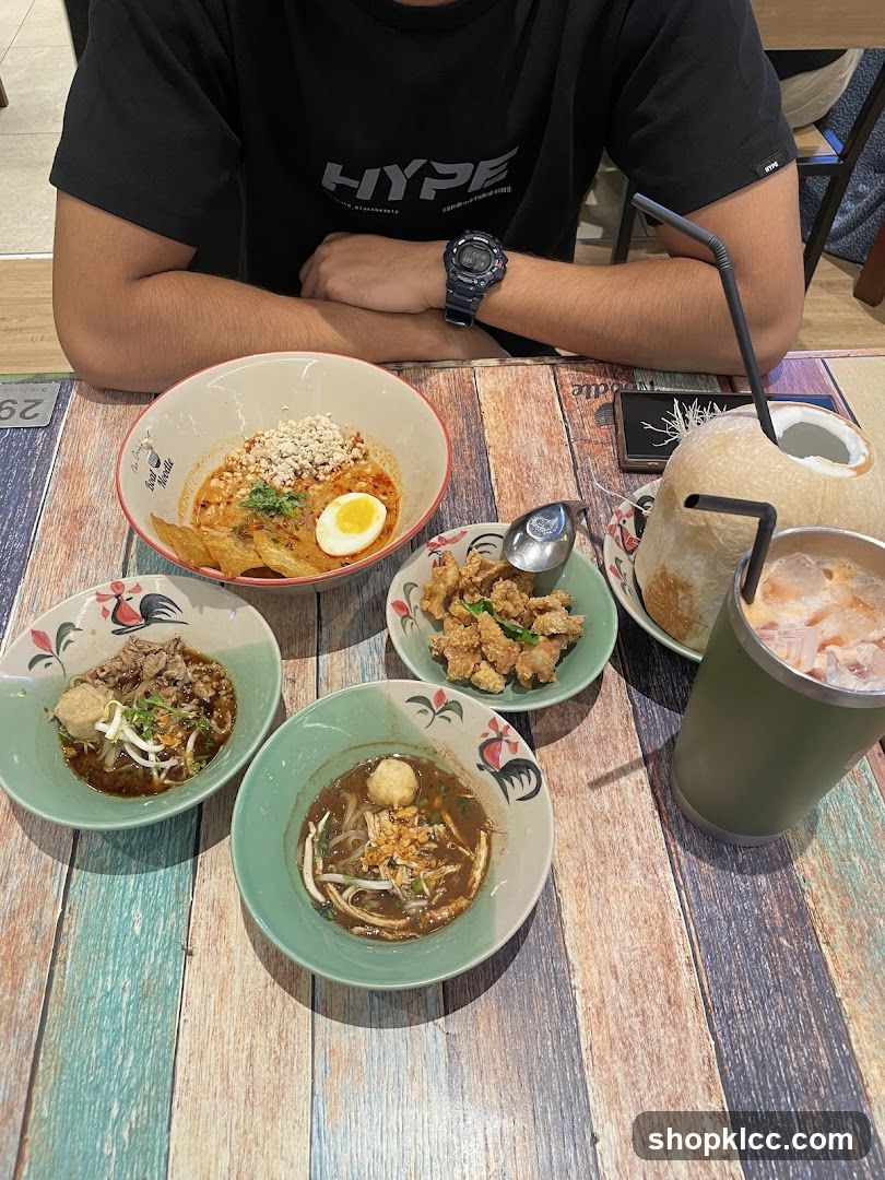 Noodle Bowls and Drinks