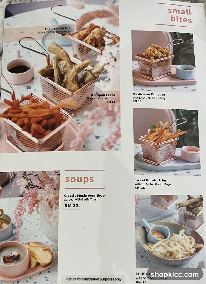 Small Bites and Soups Menu