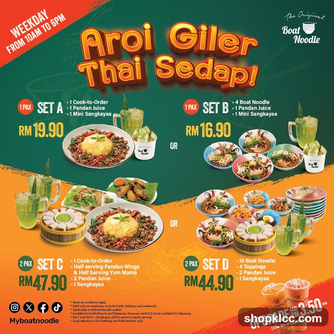 The Original Boat Noodle Promotion