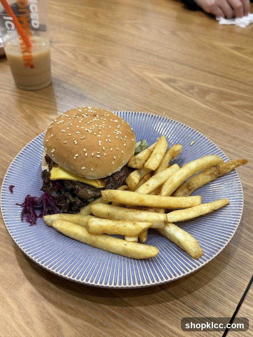 Burger and Fries