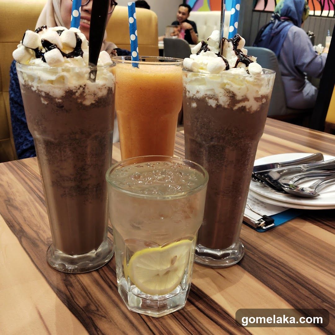 Tabletop Drinks in Restaurant Interior