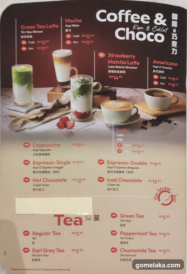 Coffee & Choco Menu