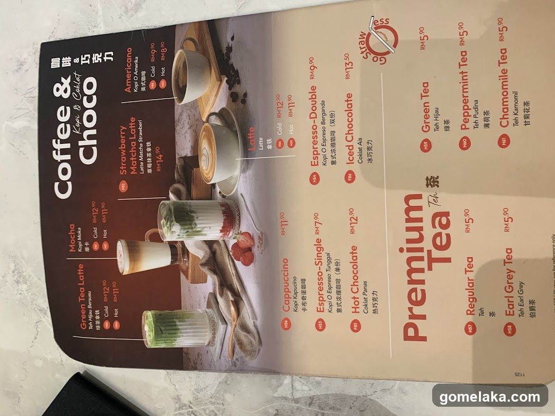 Coffee & Choco Menu