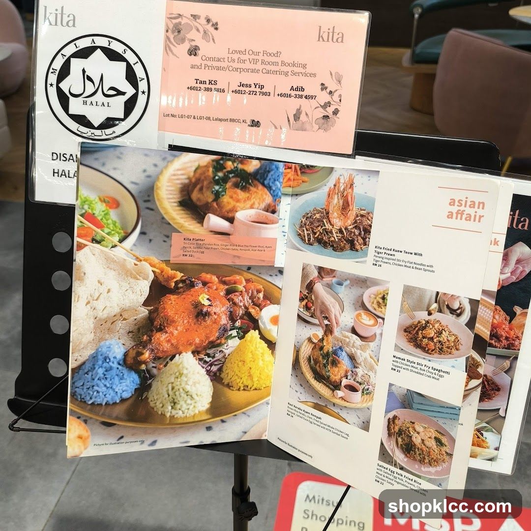 Restaurant Menu Display