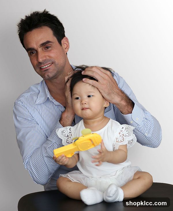 Man and baby