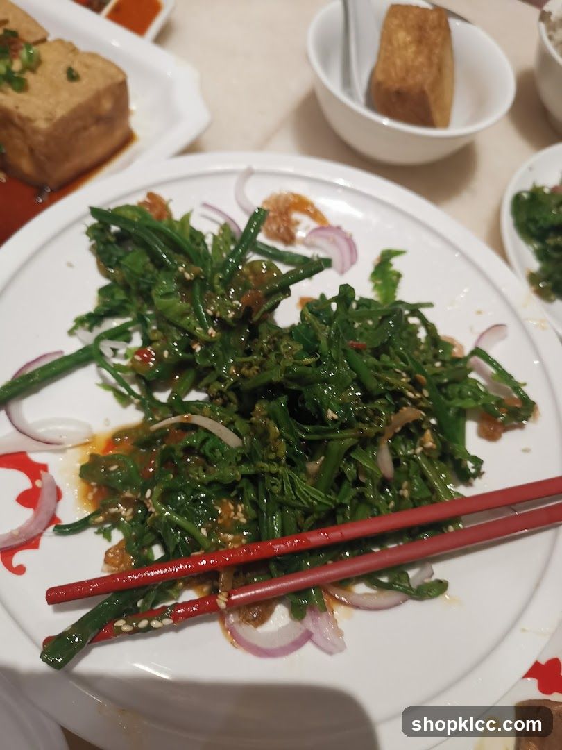 Stir-fried Greens with Onions