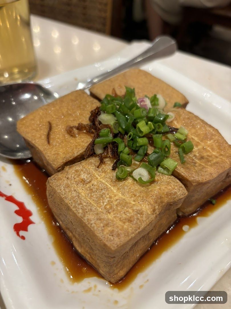 Fried Tofu with Scallions