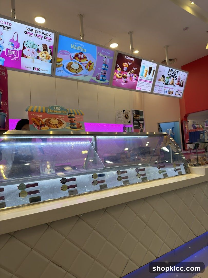 Ice Cream Shop Interior Display