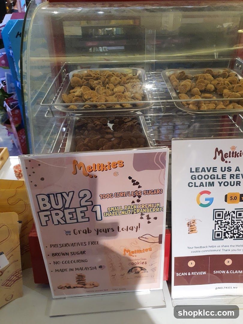 Melkies Cookie Display