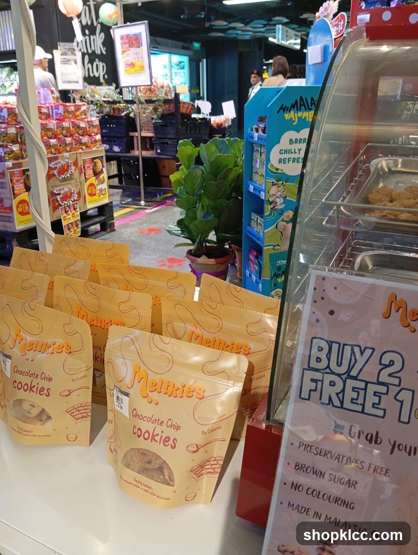 Melkies Cookies Display