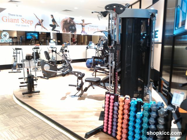 Gym Interior with Exercise Equipment