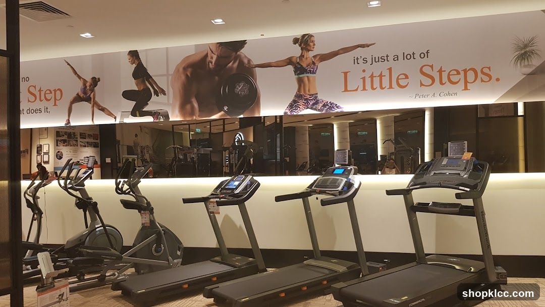 Fitness Center Interior with Treadmills and Exercise Equipment
