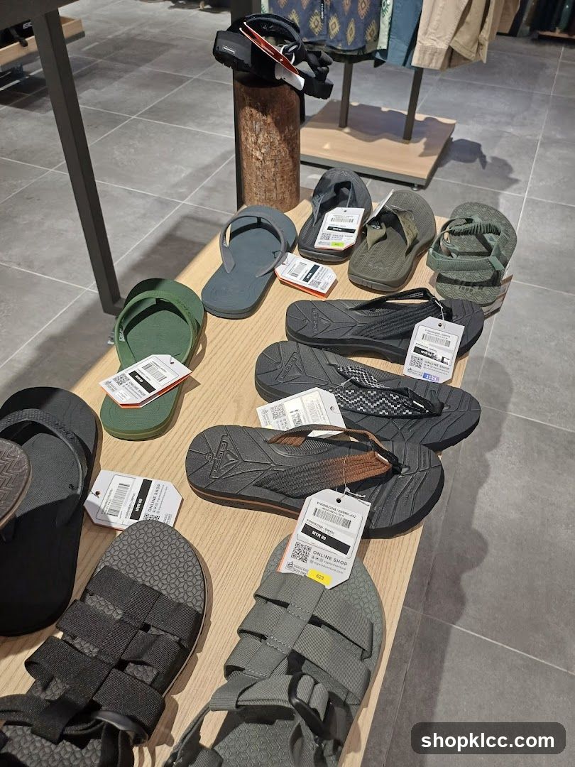 Sandals and Flip-flops Display