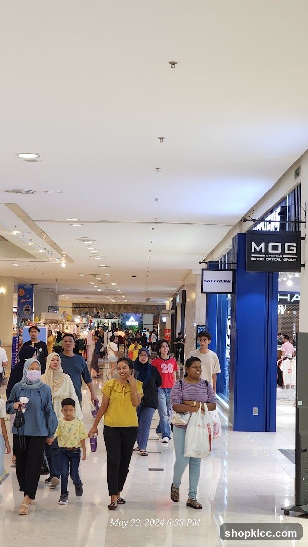 People walking in a mall