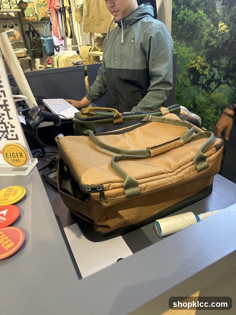 Checkout Counter with Bags