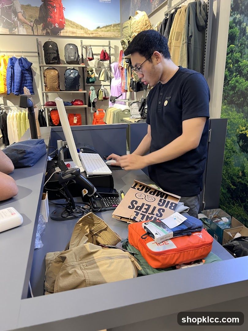 Cashier at Counter