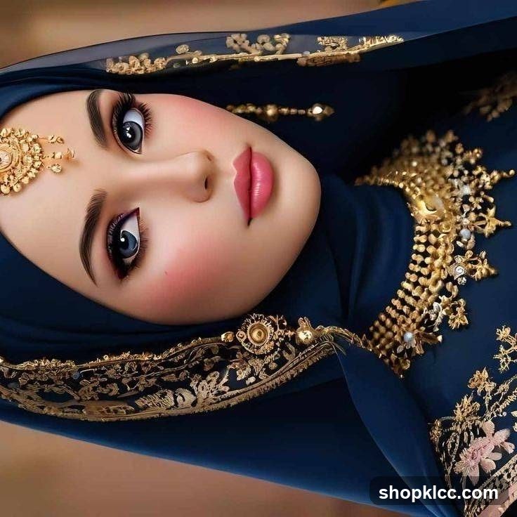 Digital Art of a Woman in Hijab